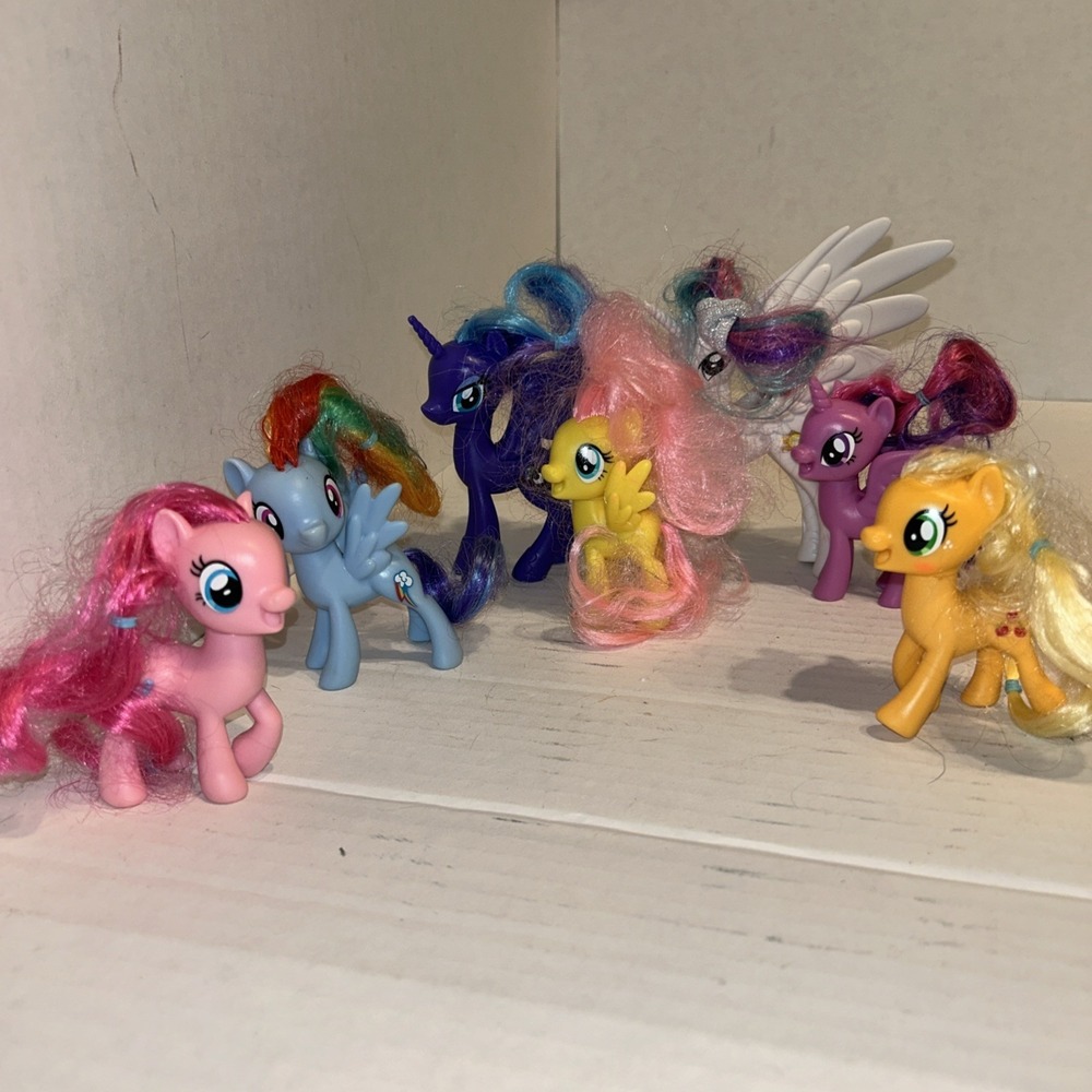 MLP 4-6" G4 My Little Pony PEGASUS 2016 Brushable Hair Lot Of Horses Toys B3